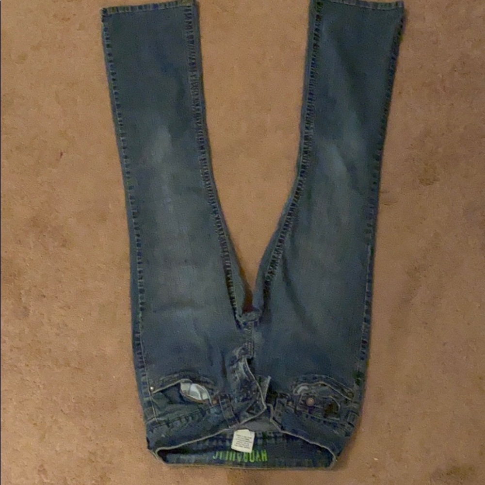 Lighter washed pair of jeans
